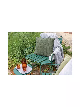 VIVARAISE | Housse de coussin 45x45cm SWAMI Olive | dunkelgrün